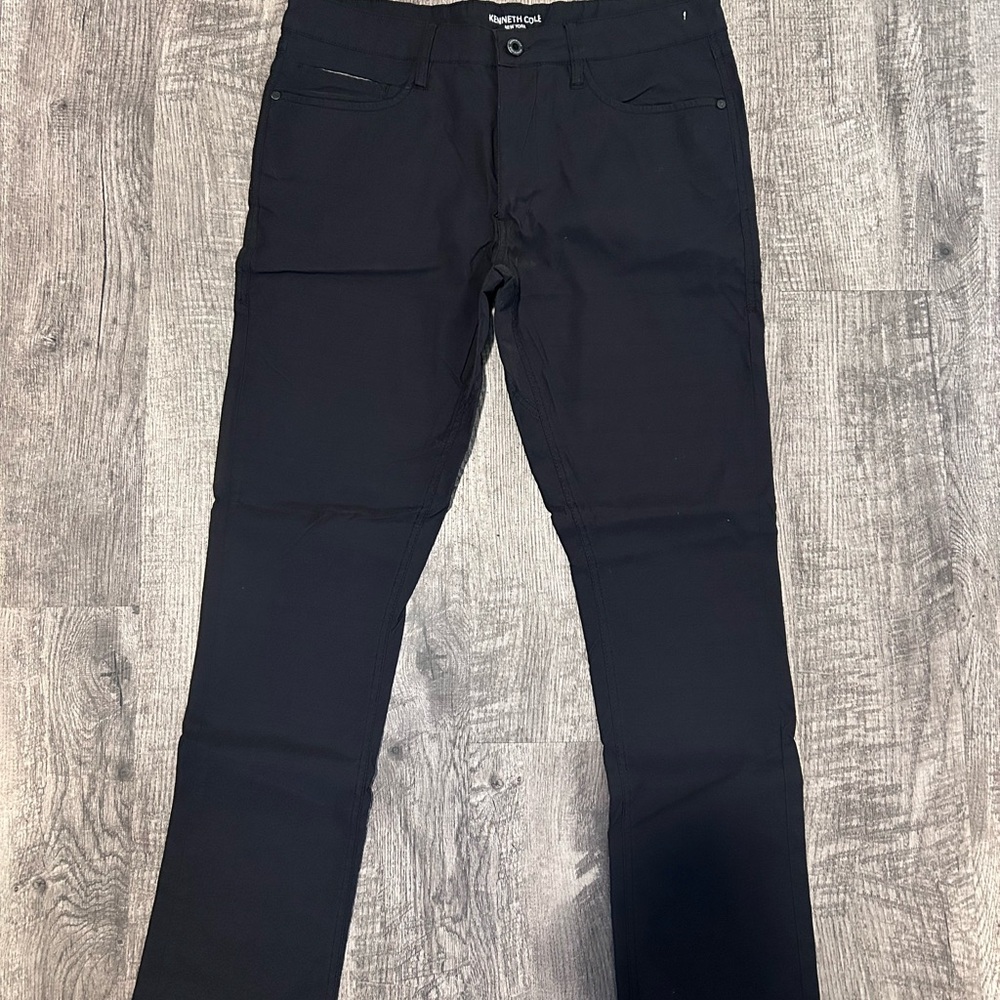 Men's Black Athletic Dress Pants